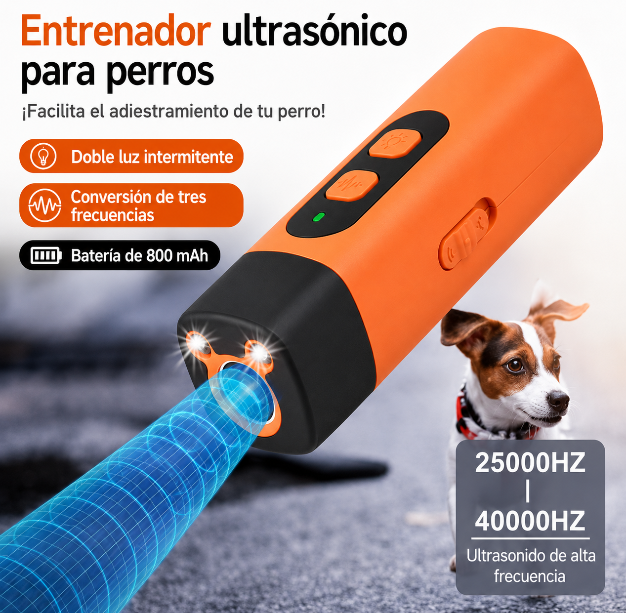 Dispositivo Ultrasónico Antiladridos para Perros