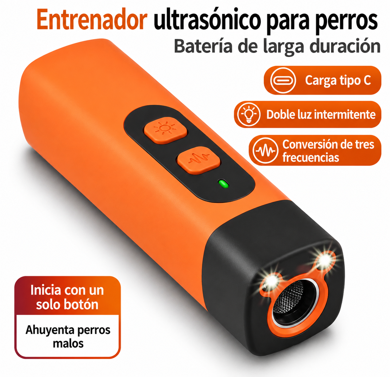 Dispositivo Ultrasónico Antiladridos para Perros