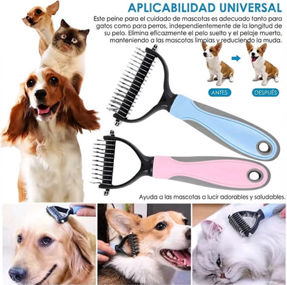 Cepillo Desenredante para Perros y Gatos