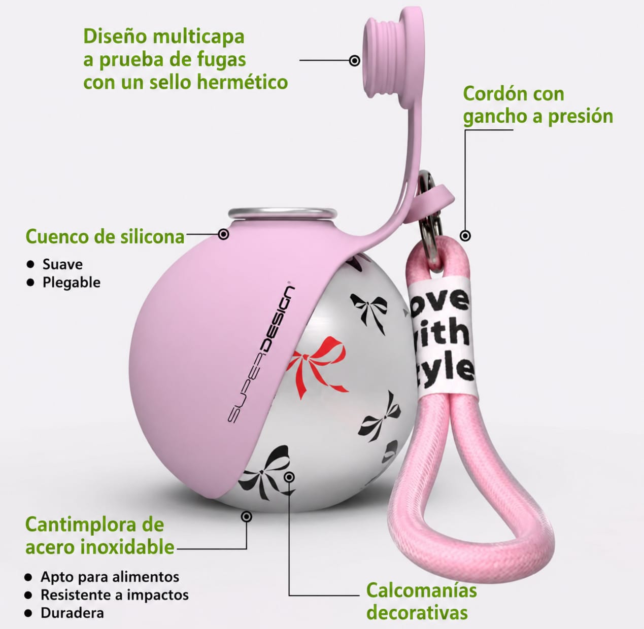 Botella de Agua Portátil para Mascotas