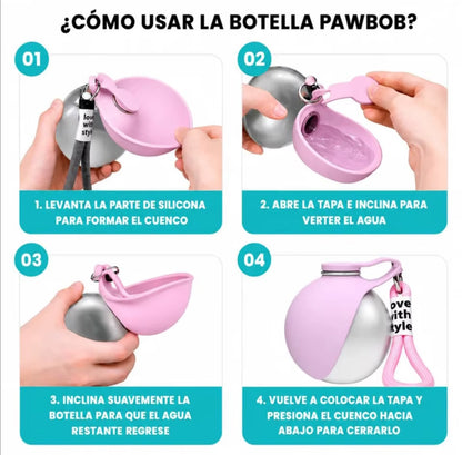 Botella de Agua Portátil para Mascotas